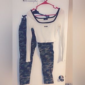 Shein Shirt, Guess bags.